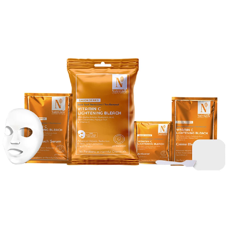 NutriGlow Advanced Organics Vitamin C Lightening Bleach, 20 g-5.webp